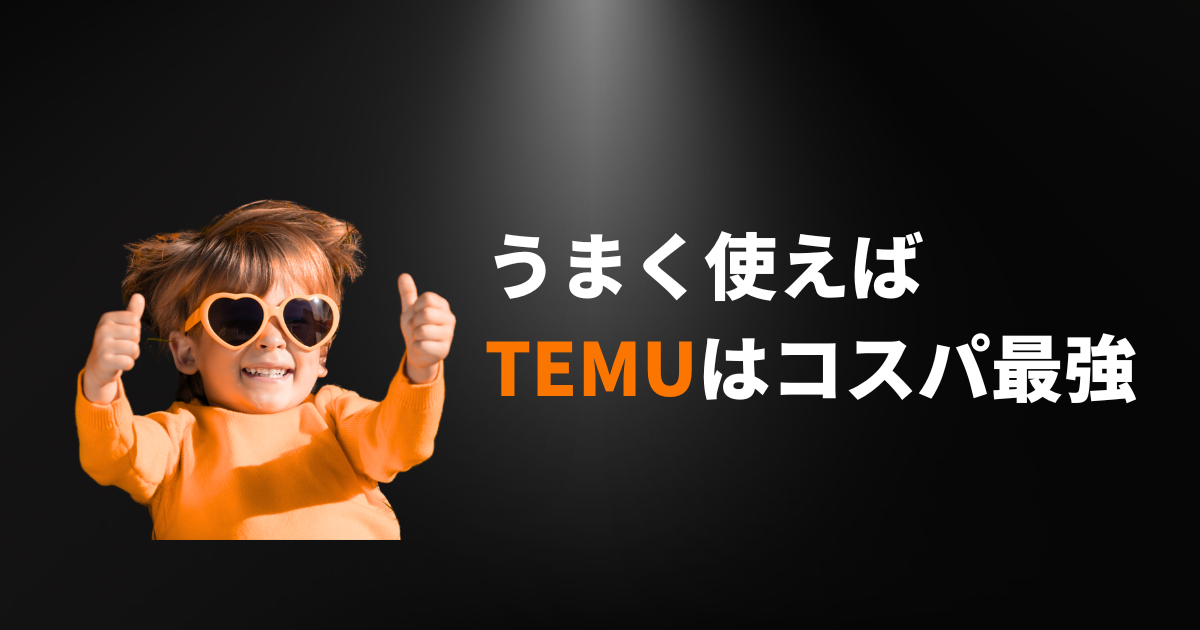 TEMU_テム_ティームー_コスパ最強